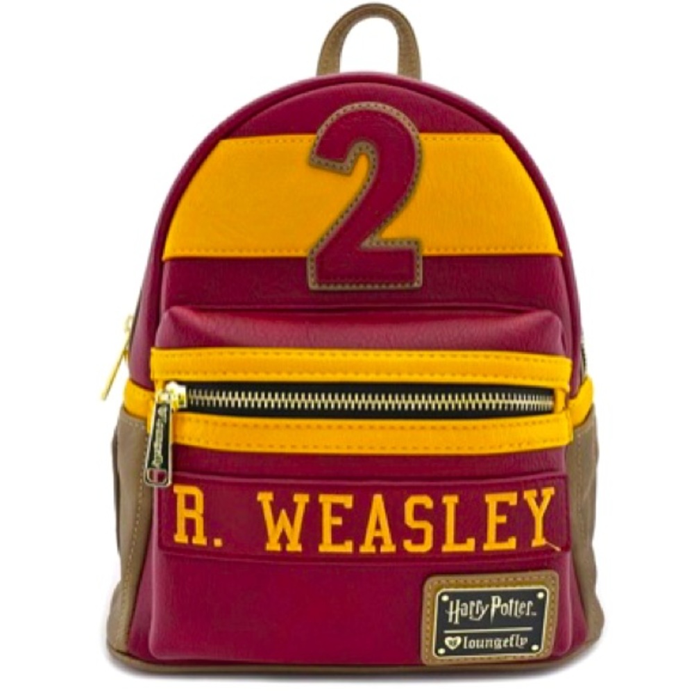 NWT Ron Weasley #2 Quidditch Robes Loungefly Mini Backpack!